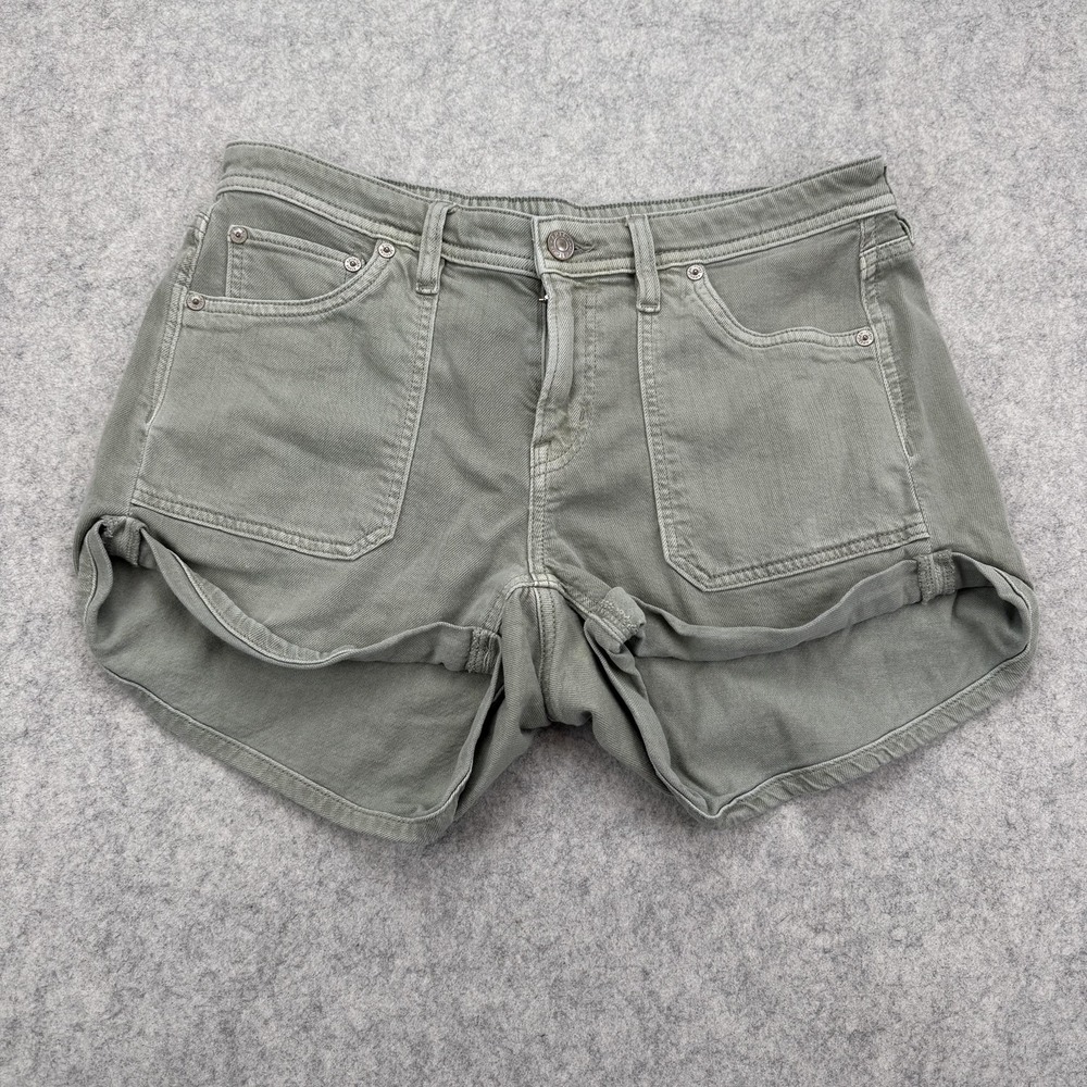 American Eagle Outfitters Shorts Womens 4 (31x6) Green Easy Shortie Stretch
